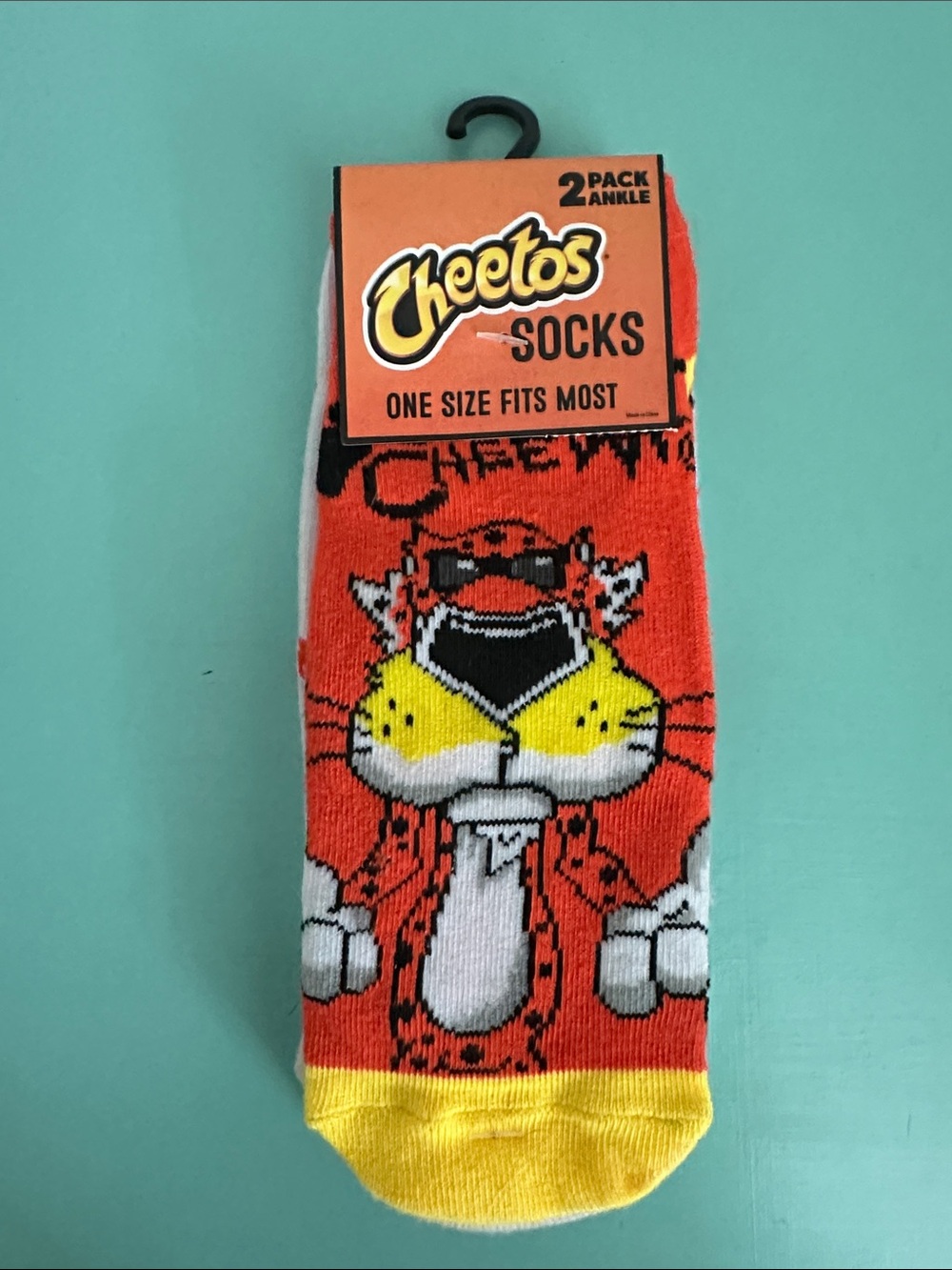 Odd Sox-Cheetos 2-pack ankle length novelty socks-brand new-originally packed.